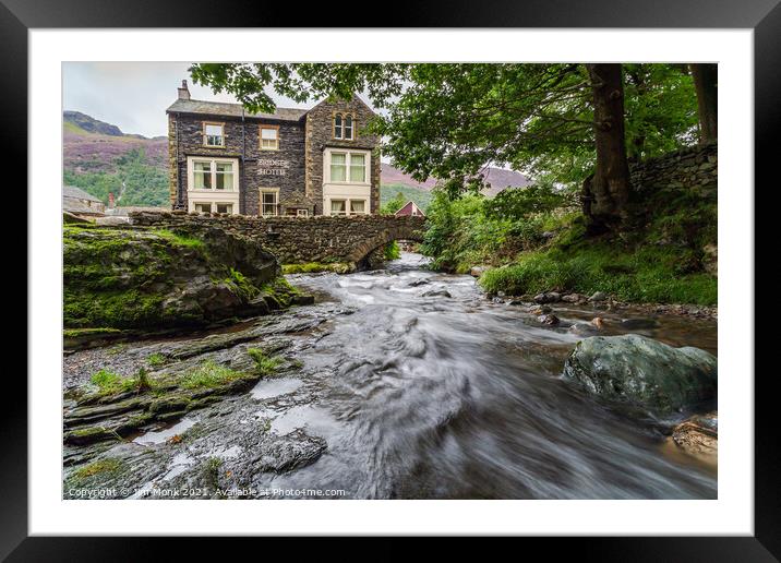 Bridge Hotel, Buttermere Framed Mounted Print by Jim Monk