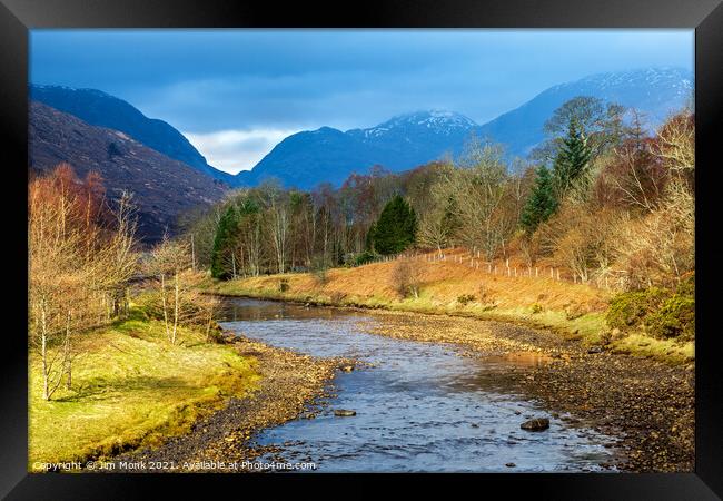 River Gour, Scottish Highlands Framed Print by Jim Monk