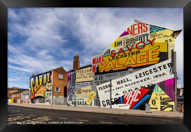 Savoy Street, Leicester Framed Print by Jim Monk