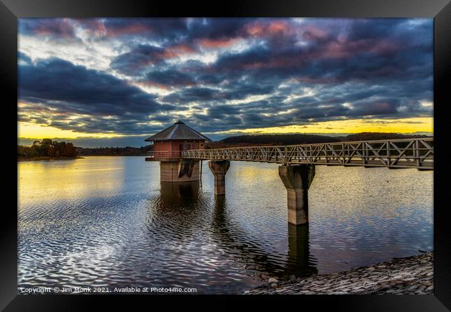 Cropston Reservoir, Leicestershire Framed Print by Jim Monk