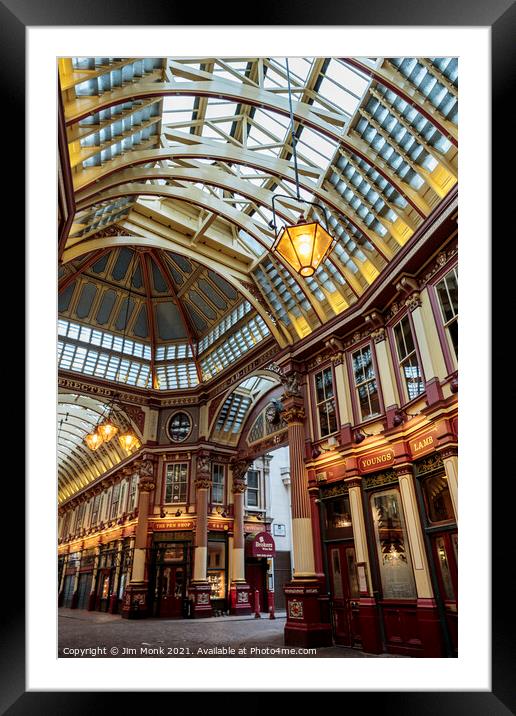 Leadenhall Market in London Framed Mounted Print by Jim Monk