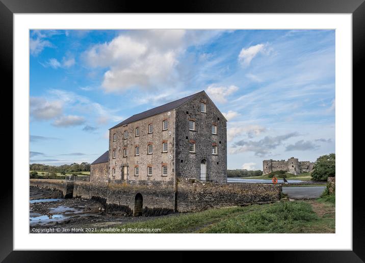 Carew Tidal Mill, Pembrokeshire Framed Mounted Print by Jim Monk