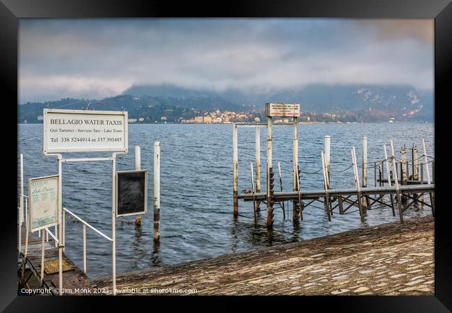 Bellagio, Lake Como Framed Print by Jim Monk