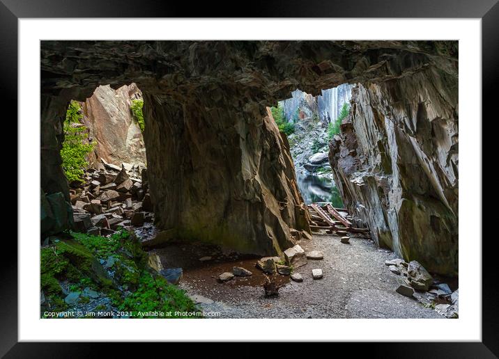 Hodge Close Quarry in Cumbria Framed Mounted Print by Jim Monk