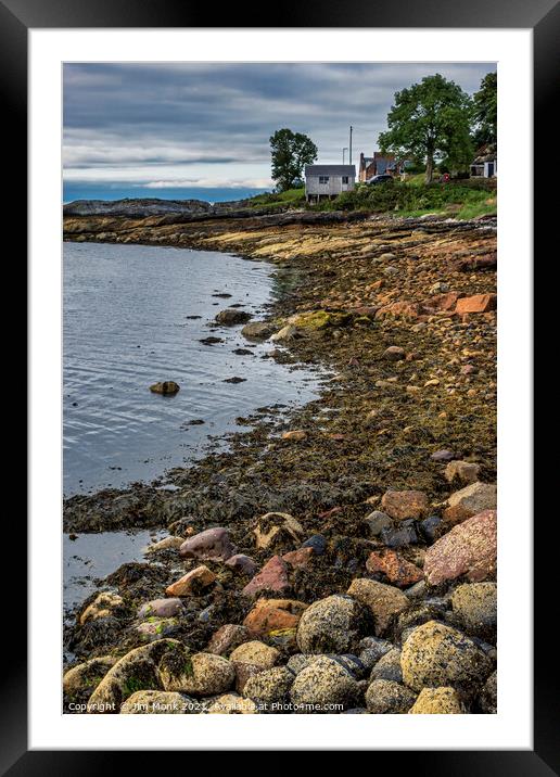 Corrie Boathouse, Isle of Arran Framed Mounted Print by Jim Monk