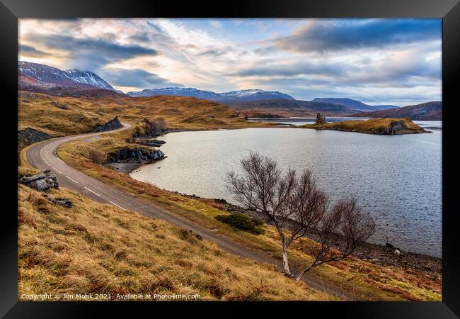 Ardvreck Castle in Scotland Framed Print by Jim Monk