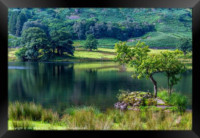 Rydal Water Framed Print by Jim Monk