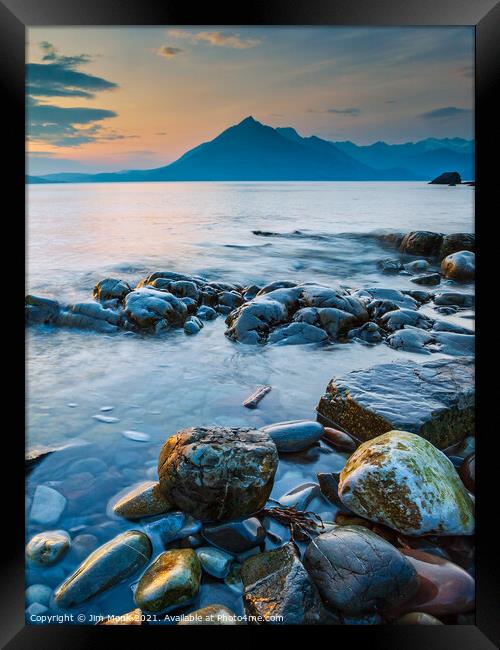 Elgol Sunset, Isle of Skye Framed Print by Jim Monk