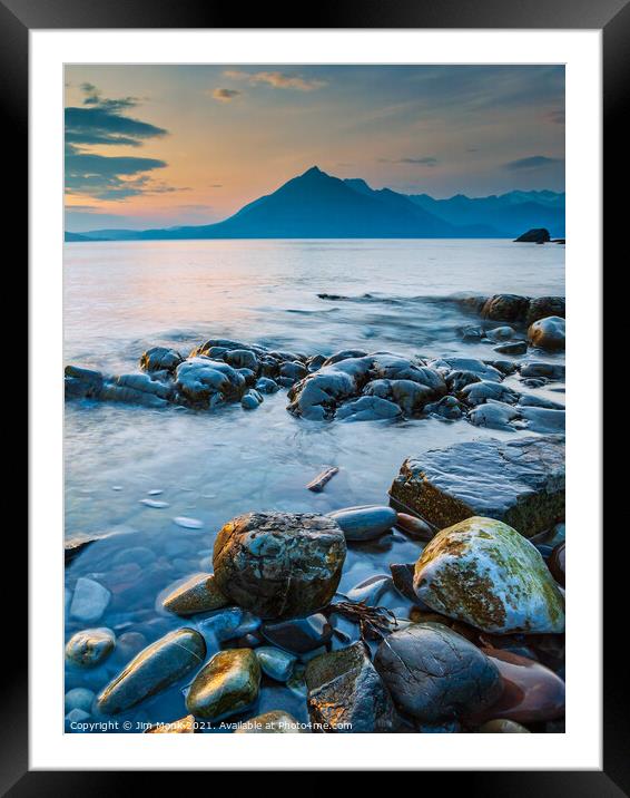 Elgol Sunset, Isle of Skye Framed Mounted Print by Jim Monk