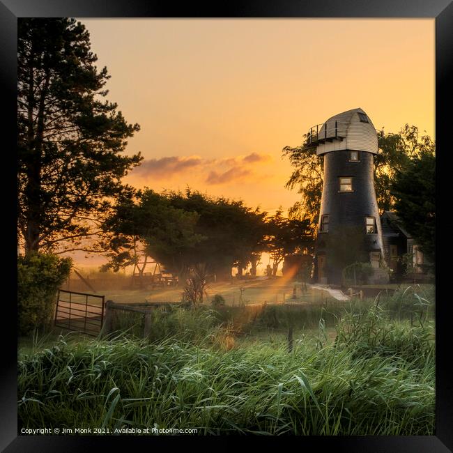 The Old Mill, Norfolk Broads Framed Print by Jim Monk