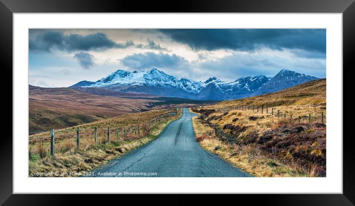 Heading for the mountains on Skye Framed Mounted Print by Jim Monk