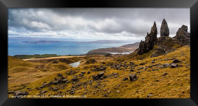 The Old Man of Storr Framed Print by Jim Monk