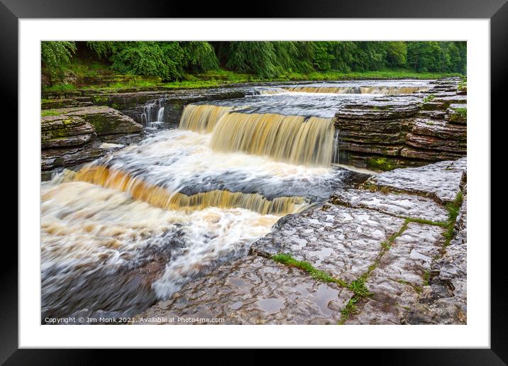 Aysgarth Lower Falls, Yorkshire Dales Framed Mounted Print by Jim Monk