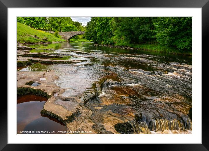 Stainforth Force, Yorkshire Dales Framed Mounted Print by Jim Monk
