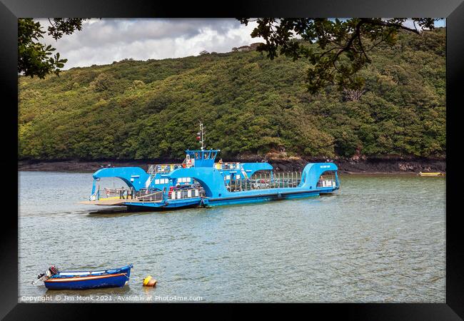 King Harry Ferry, Cornwall  Framed Print by Jim Monk