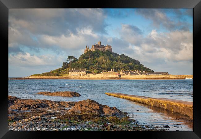 St Michael's Mount, Cornwall  Framed Print by Jim Monk