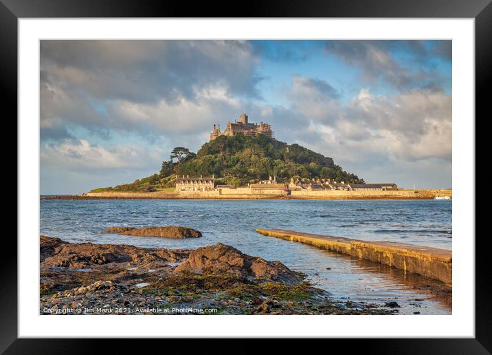 St Michael's Mount, Cornwall  Framed Mounted Print by Jim Monk