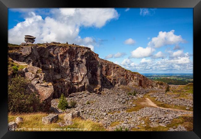 Stowe's Hill, Bodmin Moor in Cornwall Framed Print by Jim Monk