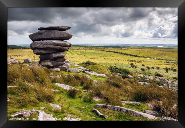 The Cheesewring, Bodmin Moor Framed Print by Jim Monk