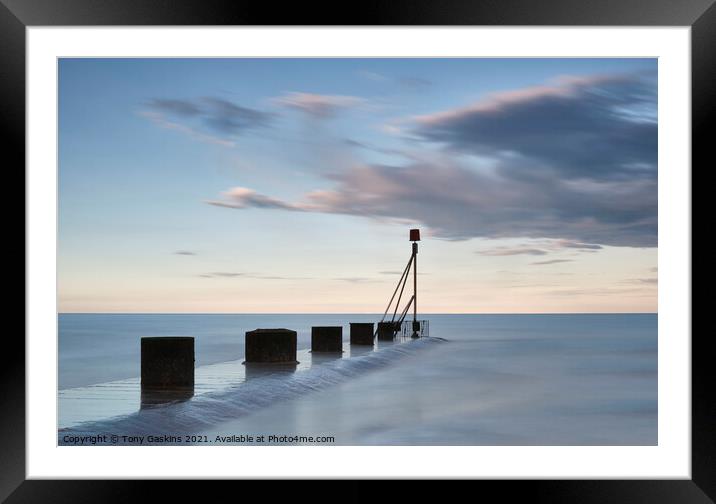 Rising Tide, Lincolnshire Coast Framed Mounted Print by Tony Gaskins