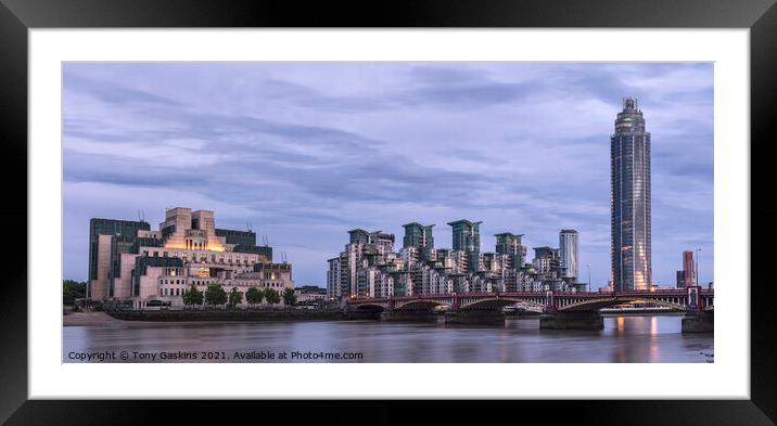 Vauxhall, London Framed Mounted Print by Tony Gaskins
