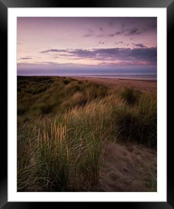 Light on the Dunes Framed Mounted Print by Tony Gaskins