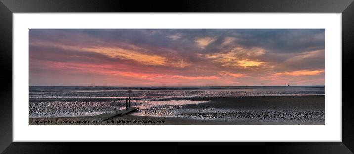 Sunrise, River Humber Framed Mounted Print by Tony Gaskins