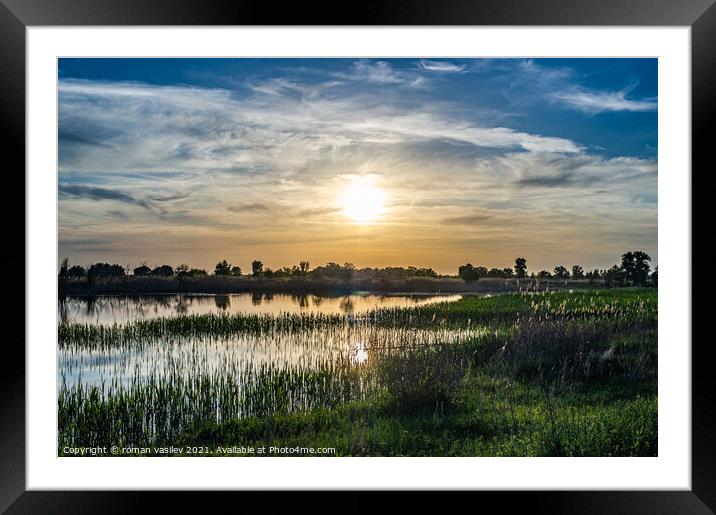 Sky cloud Framed Mounted Print by roman vasilev