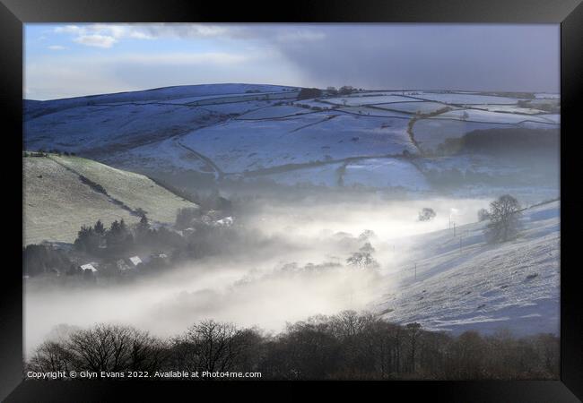 Winter morning in the Ogmore Valley. Framed Print by Glyn Evans