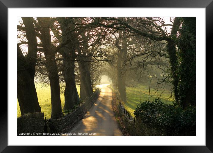 Road to Merthy Mawr Village Framed Mounted Print by Glyn Evans