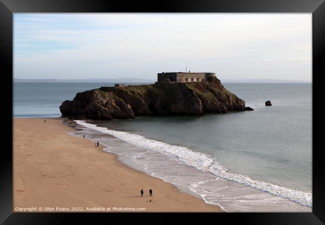 St Catherine's Island, Tenby Framed Print by Glyn Evans