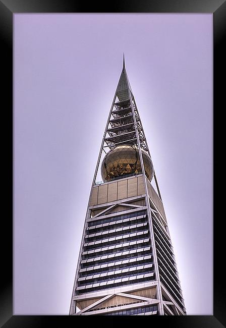 Al Faisaliah Tower Framed Print by Simon Curtis