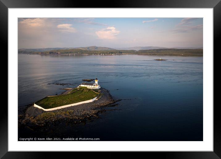 Fladda Lighthouse Scotland Framed Mounted Print by Kevin Allen