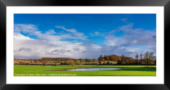 Norfolk landscape  Framed Mounted Print by Kevin Allen