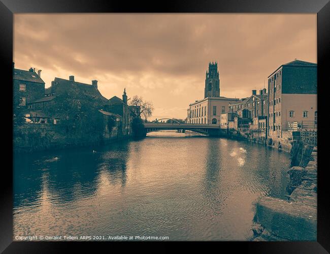 Boston Stump and The Haven, Boston, Lincolnshire, England Framed Print by Geraint Tellem ARPS