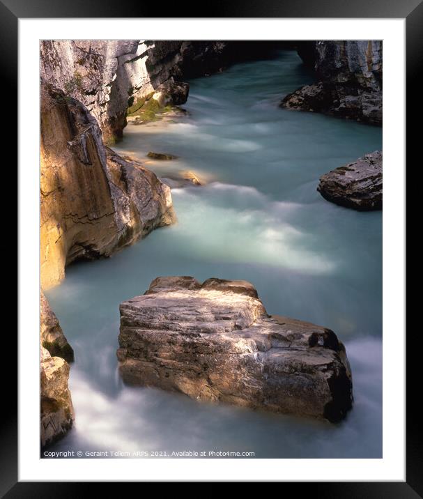 Marble Canyon, Kootenay National Park, British Columbia, Canada Framed Mounted Print by Geraint Tellem ARPS