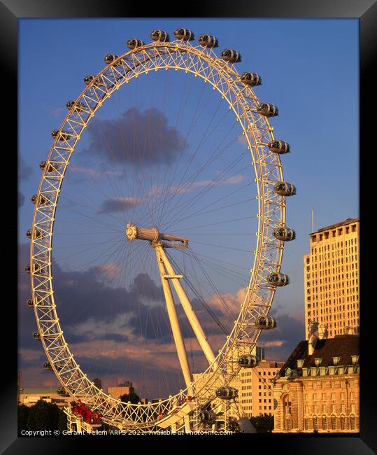 London Eye, London, England, UK Framed Print by Geraint Tellem ARPS