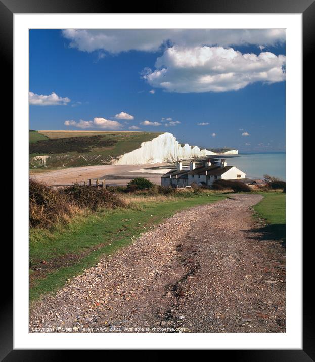 Seven Sisters, East Sussex, England, UK Framed Mounted Print by Geraint Tellem ARPS