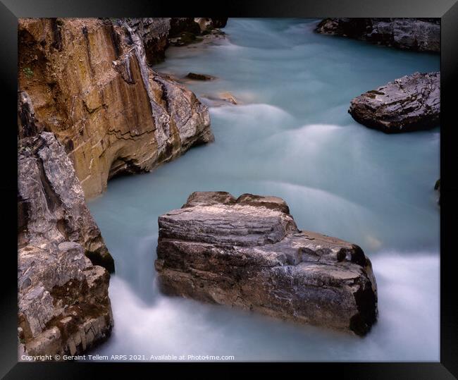 Marble Canyon, Kootenay NP, British Columbia, Canada Framed Print by Geraint Tellem ARPS