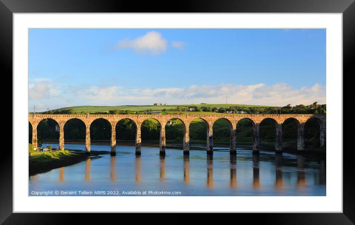 Royal Border Bridge Berwick-upon-Tweed Northumberland England, UK Framed Mounted Print by Geraint Tellem ARPS