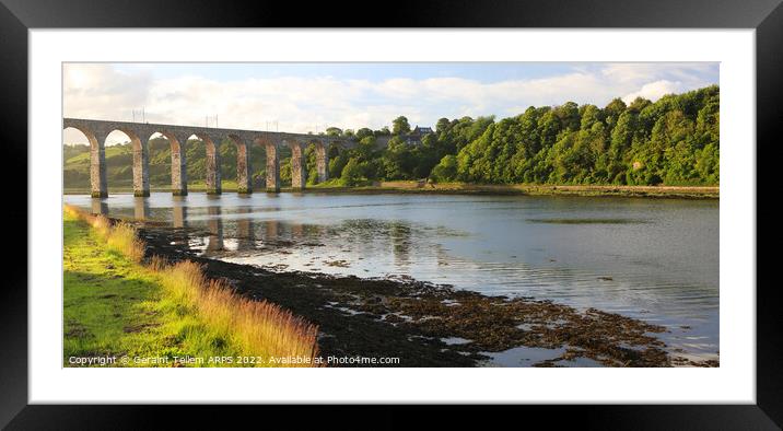 Royal Border Bridge viaduct Berwick upon Tweed, Northumberland, UK Framed Mounted Print by Geraint Tellem ARPS