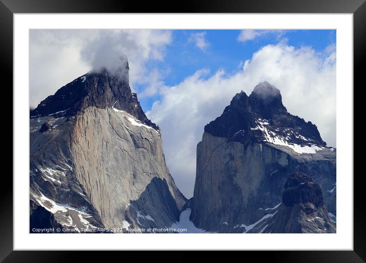 Torres del Paine, Patagonia, Chile, S. America Framed Mounted Print by Geraint Tellem ARPS