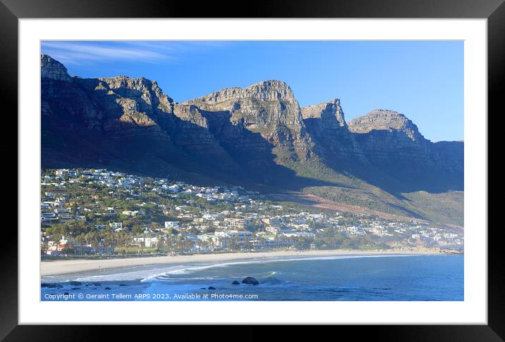 Camps Bay, Cape Town, South Africa Framed Mounted Print by Geraint Tellem ARPS