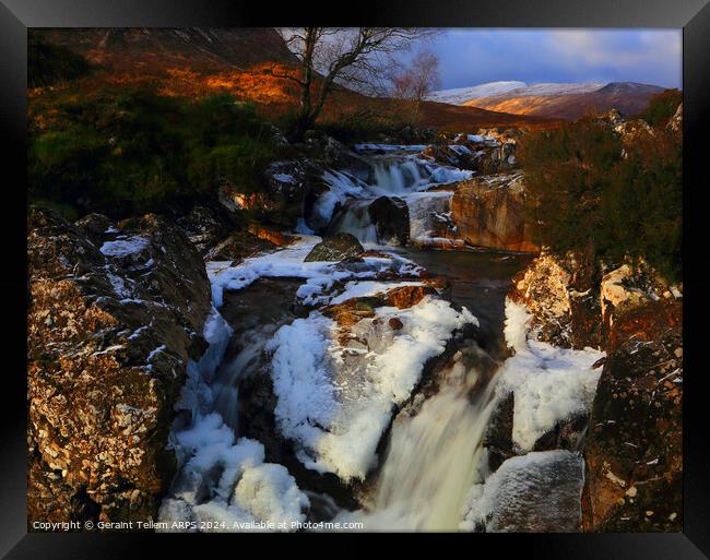 River Coupall, Rannoch Moor, Highland, Scotland, UK Framed Print by Geraint Tellem ARPS