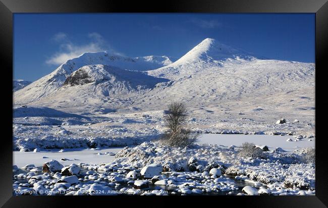 Rannoch Moor, Highland, Scotland in winter Framed Print by Geraint Tellem ARPS