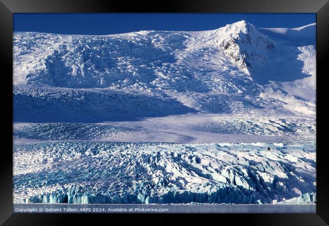 Fjallsarlon glacier, southern Iceland Framed Print by Geraint Tellem ARPS