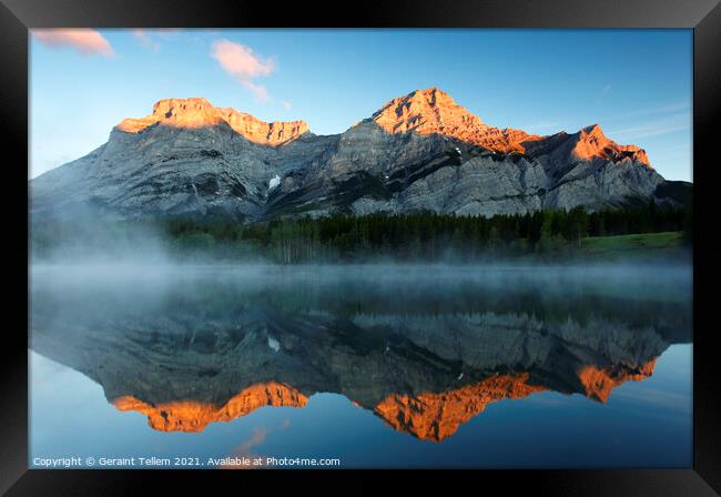 Morning, Wedge Pond, Kananaskis, Alberta Framed Print by Geraint Tellem ARPS