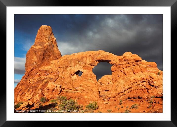 Turret Arch, Arches National Park, Utah, USA Framed Mounted Print by Geraint Tellem ARPS