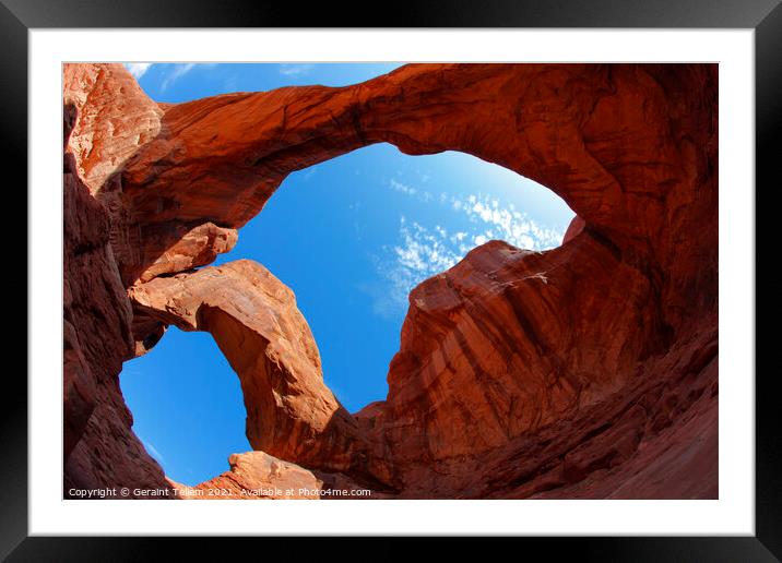 Double Arch, Arches National Park, Utah, USA Framed Mounted Print by Geraint Tellem ARPS