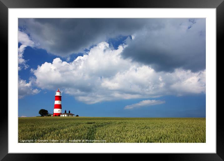 Happisburgh Lighthouse, Norfolk, UK Framed Mounted Print by Geraint Tellem ARPS